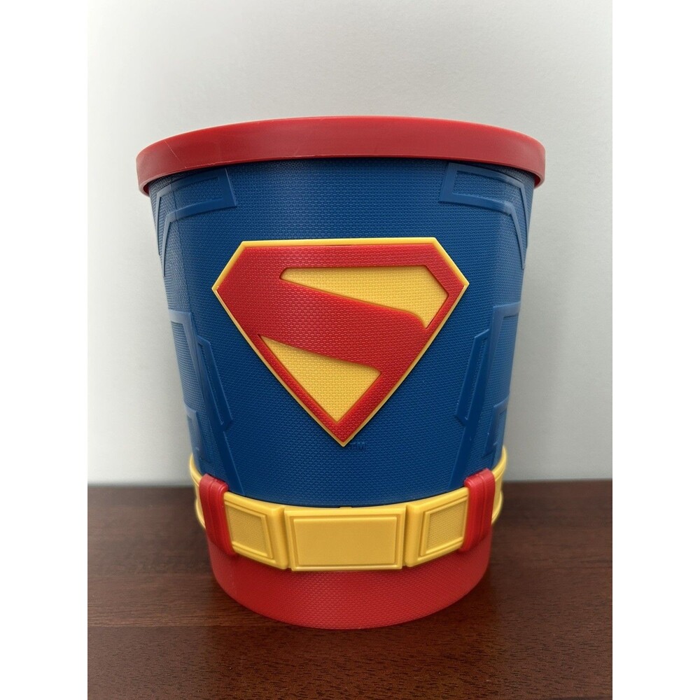 Superman 2025 Popcorn Bucket Tub with Lid Rubber Suit DC Comics New
